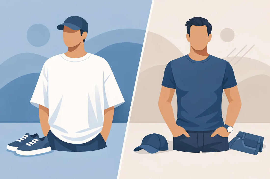 Oversized Tee Versus Fitted Tee