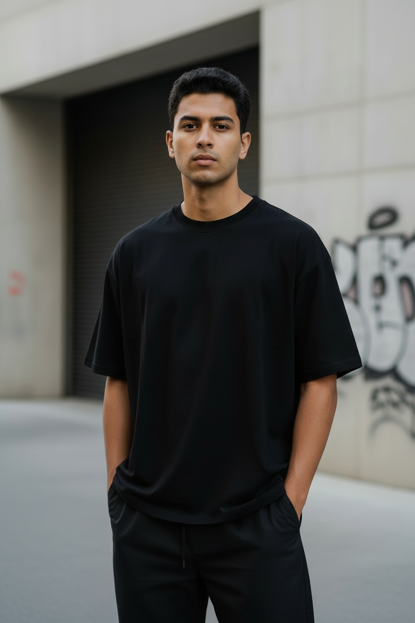 #GoodKarma Oversized Cotton T-Shirt | Minimal Streetwear