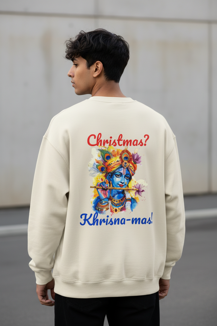Krishna-Mas Heavyweight Crewneck Sweatshirt | Modern Hindu Streetwear