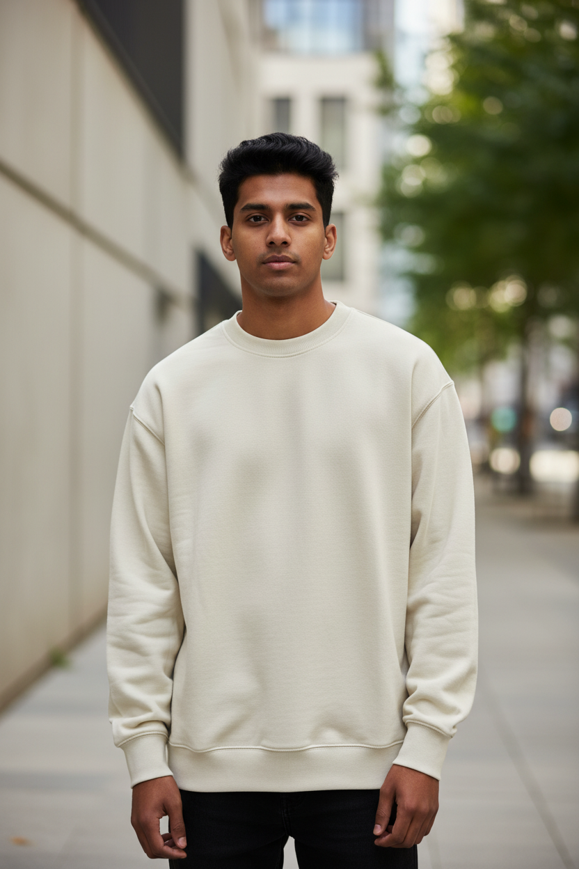Krishna-Mas Heavyweight Crewneck Sweatshirt | Modern Hindu Streetwear