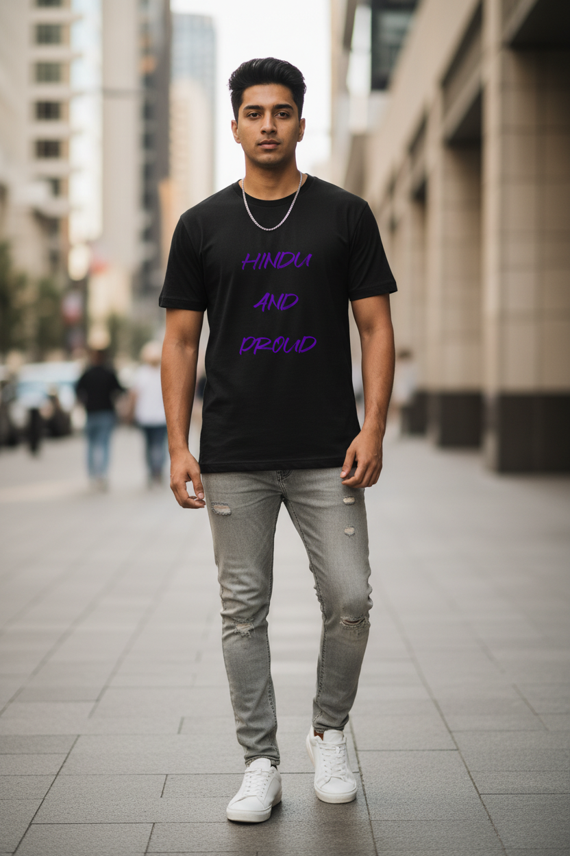 Hindu and Proud T-Shirt | Modern Hindu Streetwear
