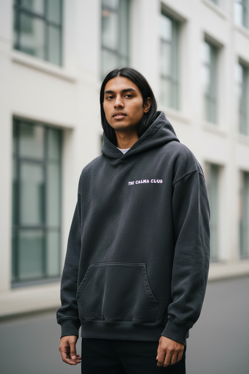 Krishna Musician Heavyweight Oversized Hoodie | Modern Hindu Streetwear