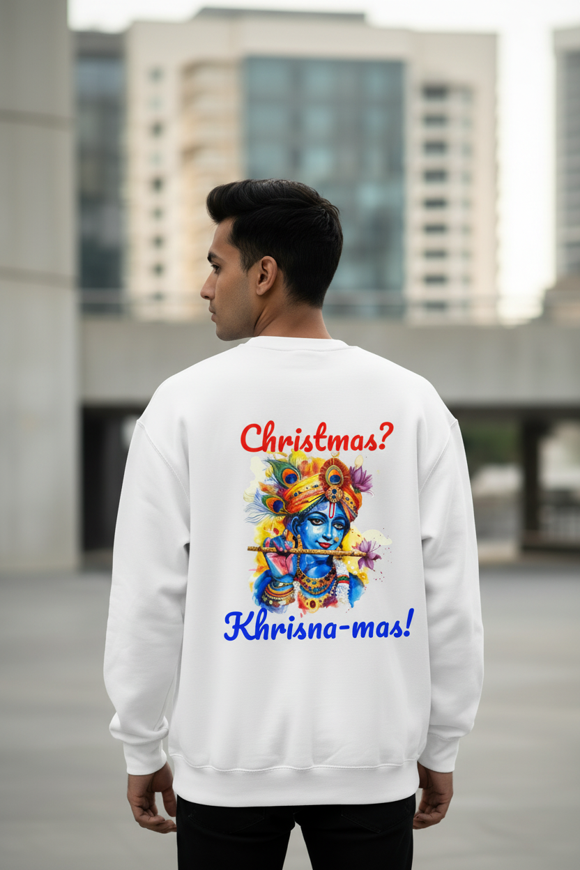 Krishna-Mas Heavyweight Crewneck Sweatshirt | Modern Hindu Streetwear