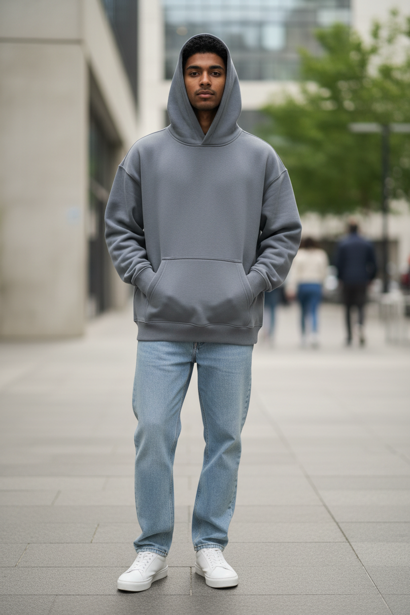 Karma’s Memory Oversized Fleeced Hoodie | Modern Streetwear