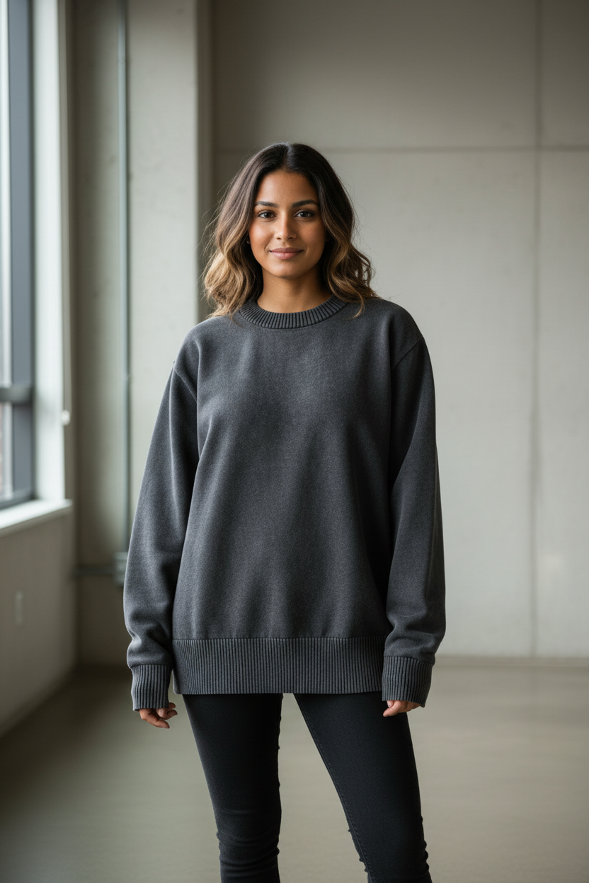 Smart As Ganesh Oversized Sweater – Hindu Streetwear Graphic Crewneck
