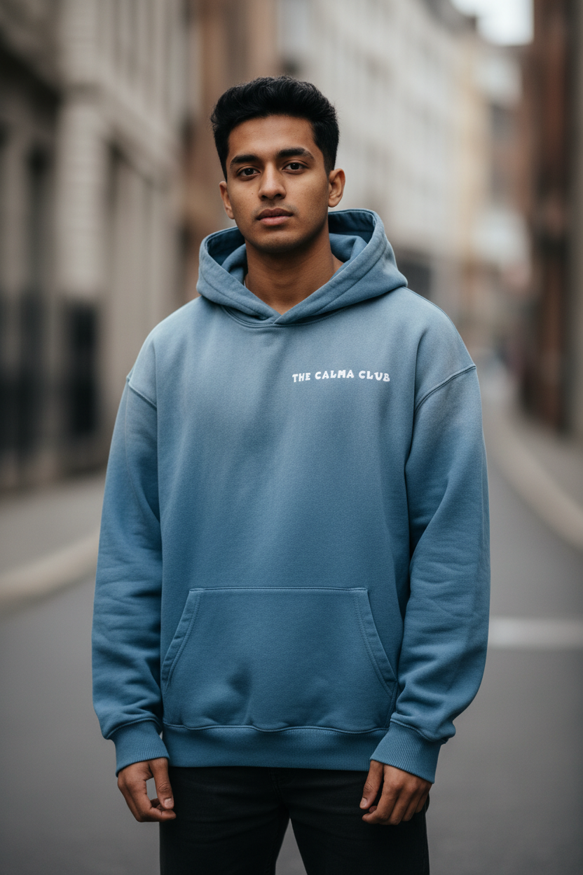Krishna Musician Heavyweight Oversized Hoodie | Modern Hindu Streetwear