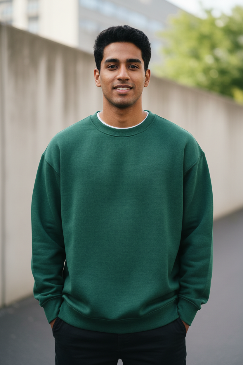 Krishna-Mas Heavyweight Crewneck Sweatshirt | Modern Hindu Streetwear
