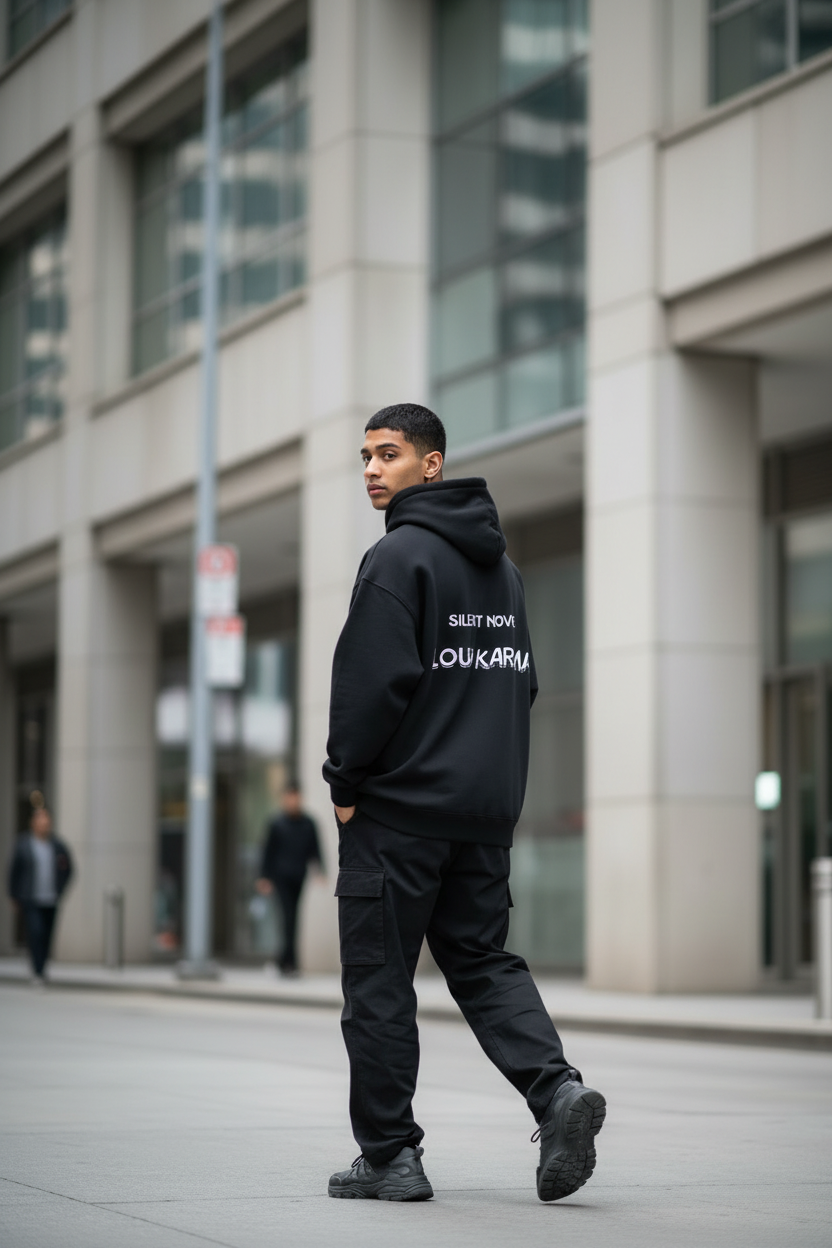 Loud Karma Oversized Fleeced Hoodie | Modern Streetwear