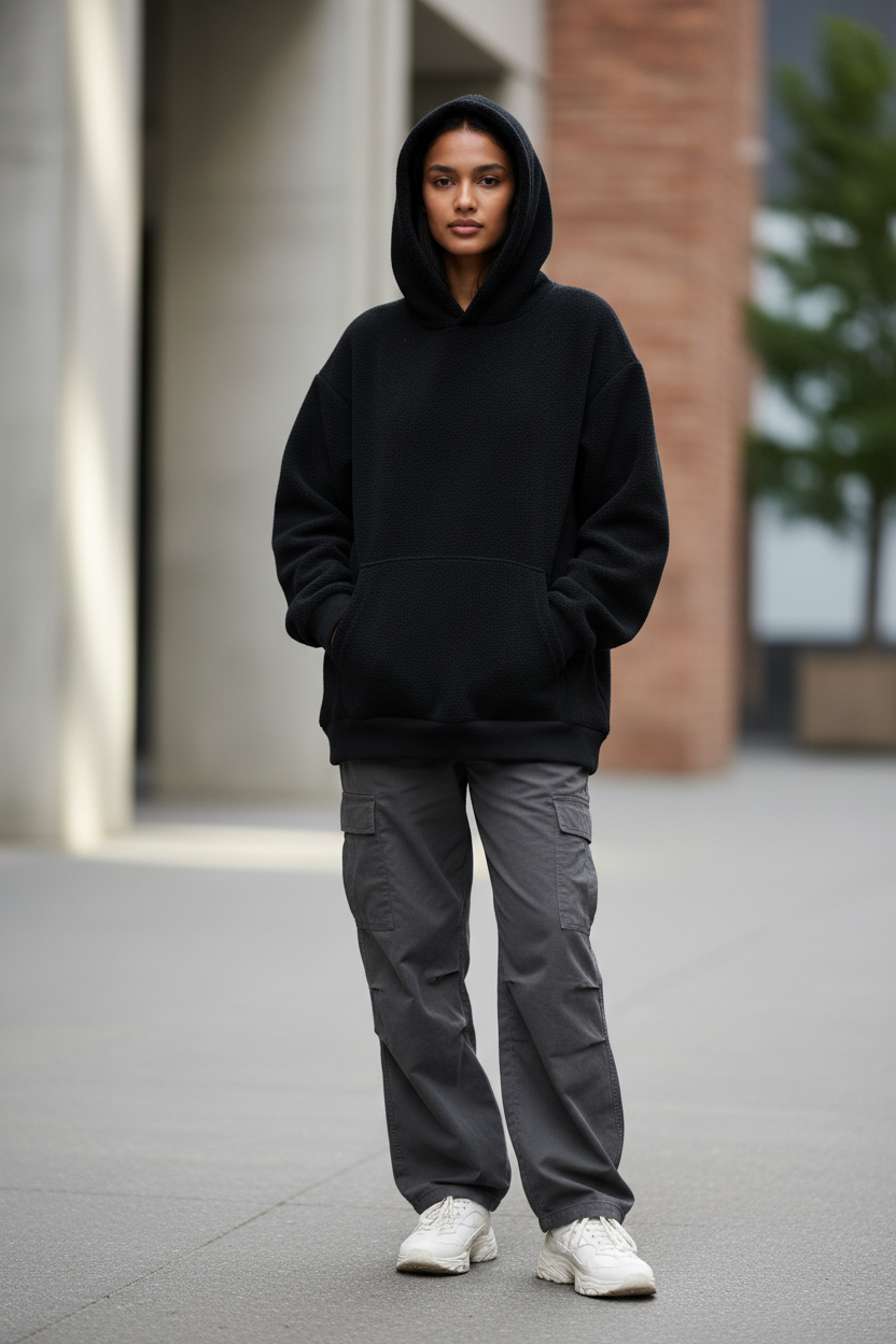 Loud Karma Oversized Fleeced Hoodie | Modern Streetwear