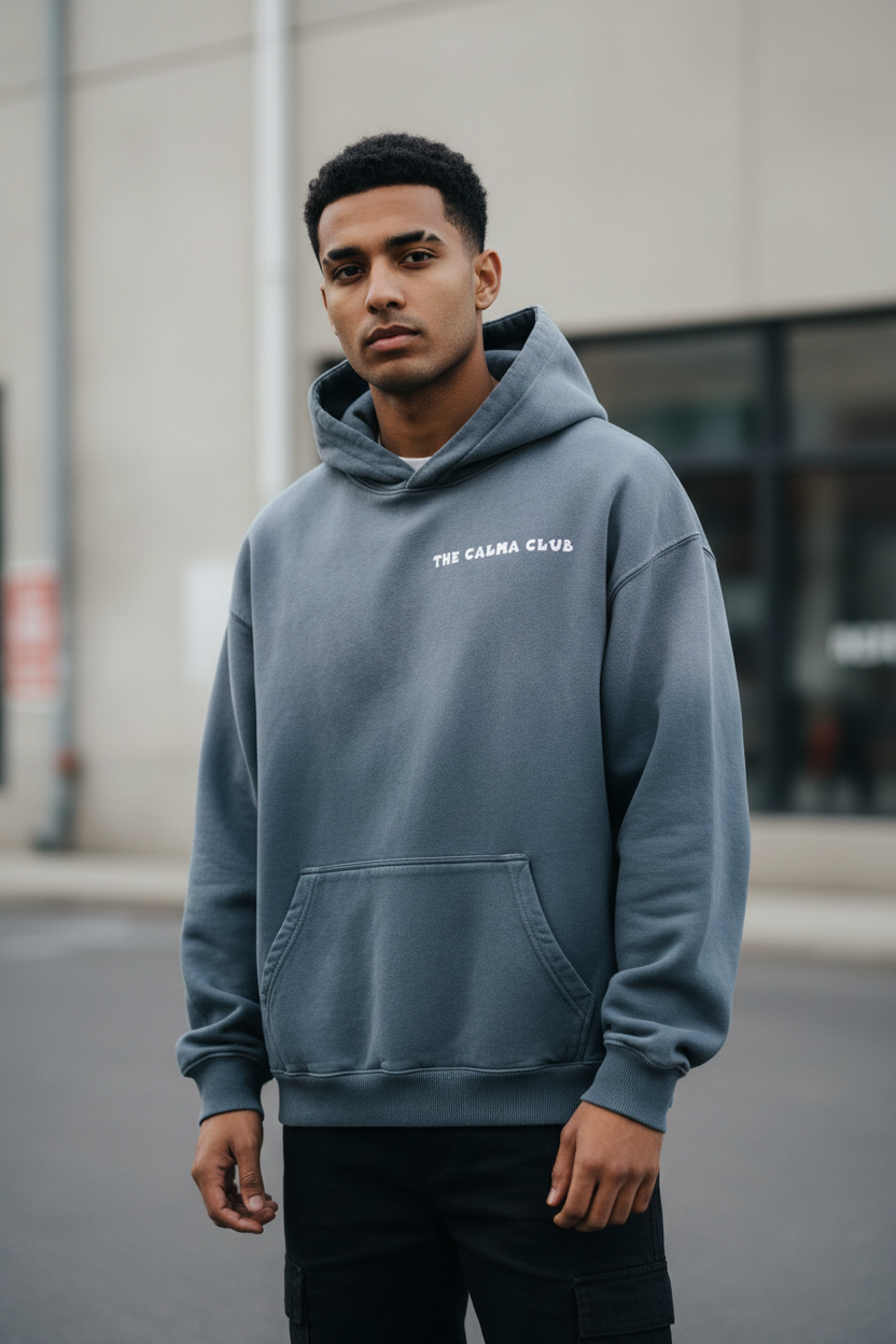 Krishna Musician Heavyweight Oversized Hoodie | Modern Hindu Streetwear