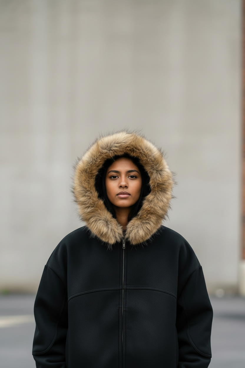 Hindu No 1 Detachable Fur Hoodie 