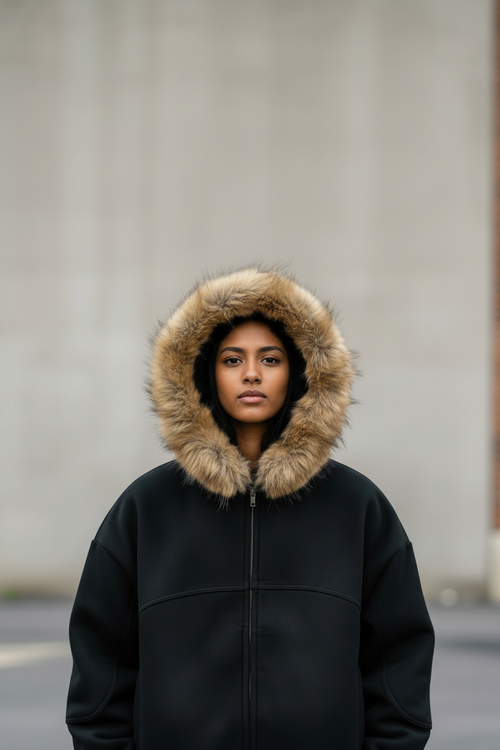 Hindu #1 Detachable Fur Hoodie | Premium Streetwear