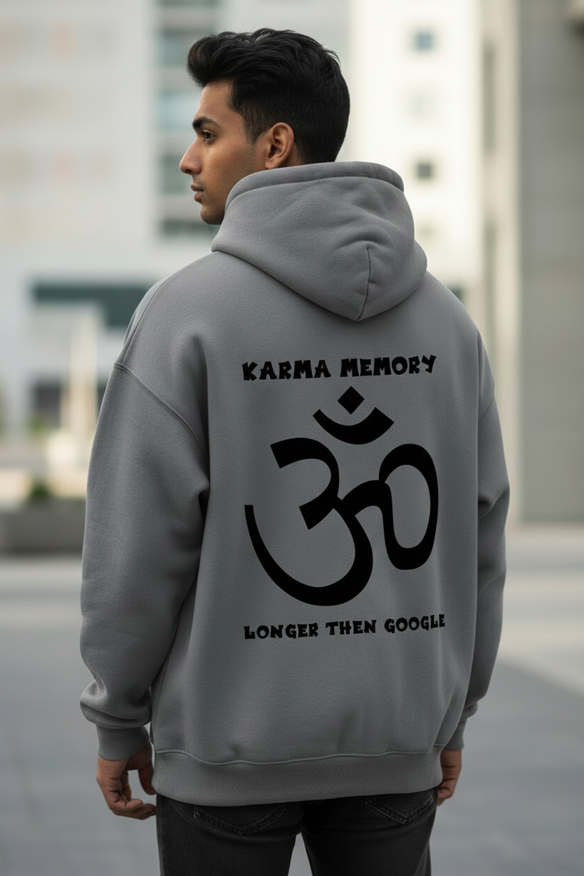 Karma’s Memory Oversized Fleeced Hoodie | Modern Streetwear