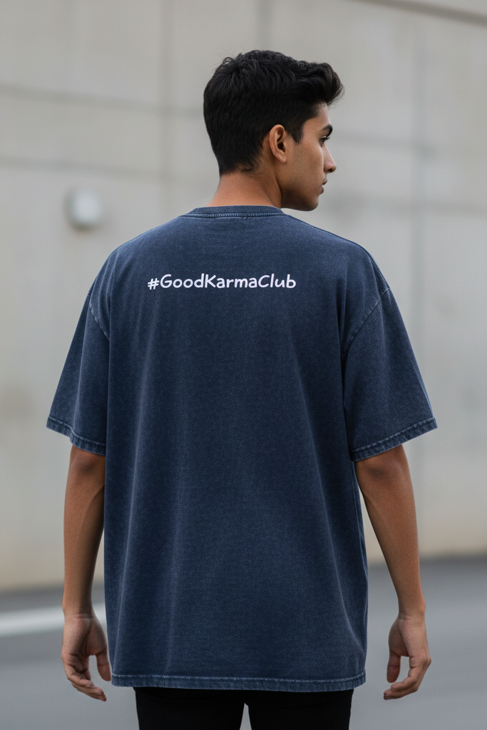 #GoodKarma Oversized Cotton T-Shirt | Minimal Streetwear